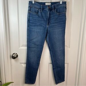 Great Madewell Jeans Roadtripper Women's Size 29 Petites Rise Skinny Blue.